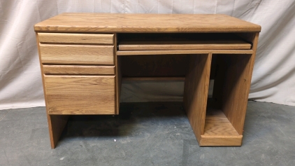 Wooden 2-Drawer Office Desk