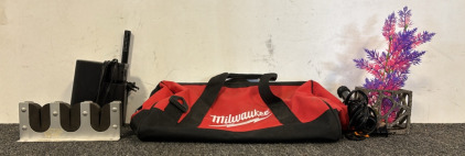 Milwaukee Toolbag, Aquarium Parts, & Fishing Rod Holder