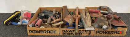 Large Assortment of Tools & Lashing Straps