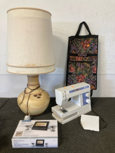 Sewing machine? Carry bag? Color Security System and Lamp