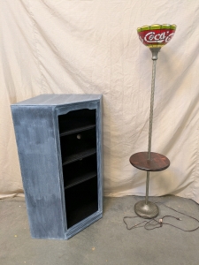 Coca Cola Lamp and Corner Shelf