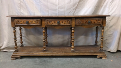 Vintage Brown Display Table