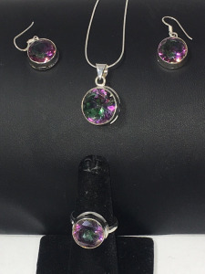 Ring, Earrings and Necklace Set