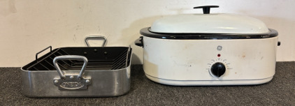 Oneida Roasting Pan & GE Slow Cooker
