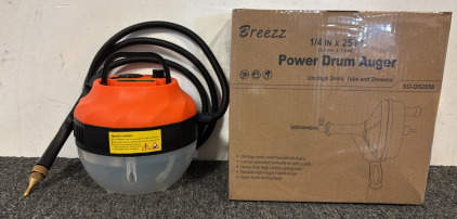 Handheld Steam Cleaner & Power Drum Auger