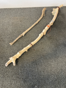 2 walking old Antique stick Big walking stick 46 inches Small walking stick 31 inches