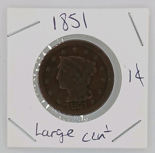 (1) 1851 Large Cent - Liberty Head Design