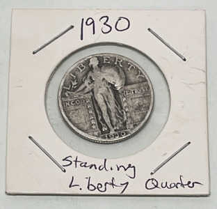 1930 Standing Liberty Quarter (Carded)