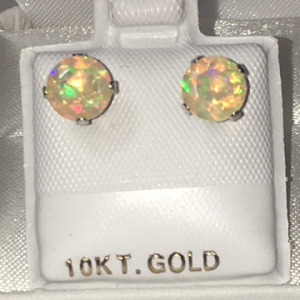 Opal earrings