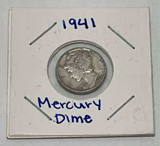 1941 Mercury Dime (Carded)