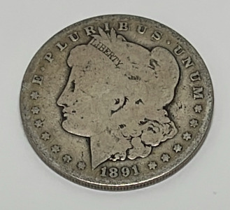 1891 Morgan Silver Dollar (Verified)