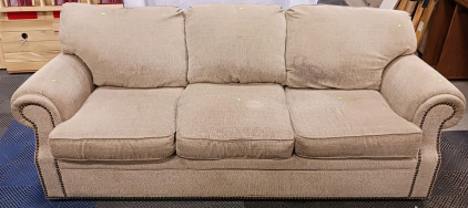 (1) Flexsteel Upholstered Sofa W/ Nailhead Trim