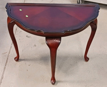 (1) Mahogany Demilune Table