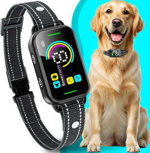 (1) Smart Dog Bark Training Collar w/ Screen, (2) Deer Zone Paw Print Stamp Pad Kits