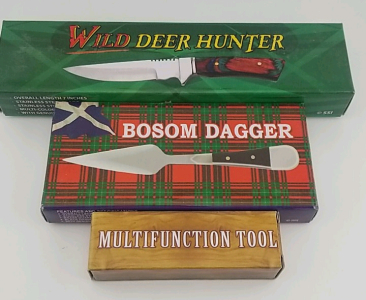 Wild Deer Hunter Knife, Bosom Dagger, Multifunction Tool