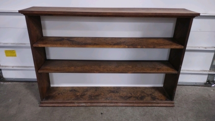 3-Tier Wooden Bookshelf w/ Whiteboard Back Piece