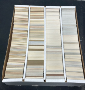 (1) Box of Baseball, Hockey & Football Cards (3,800+)