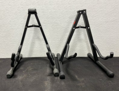 (2) Chroma Cast Guitar Stands