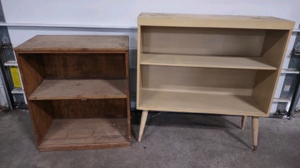 (1) 2- Tier Bookshelf & (1) Standing 2-Tier Bookshelf