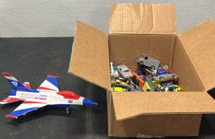 (1) Liberty Classics Pepsi Express F16 Jet Fighter Diecast Limited Edition (1) Box of 36 Vintage Matchbox Cars