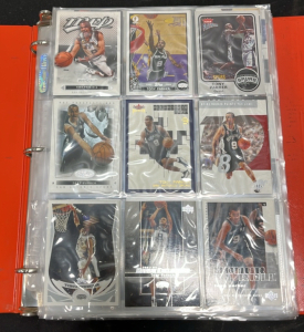 (1) Binder of Vintage Basketball Cards