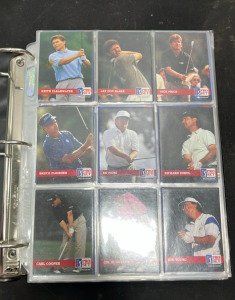 (1) Binder Full of Golf & Basketball Cards