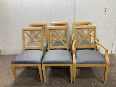 (6) Late 20th Century Modern Dining Chairs