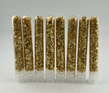 (8) Bottles of Gold Leaf / Flake Gold