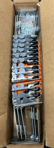 (12) Blum Standard Tandem Front Locking Device for B562 and B568 Series w/ Accessories