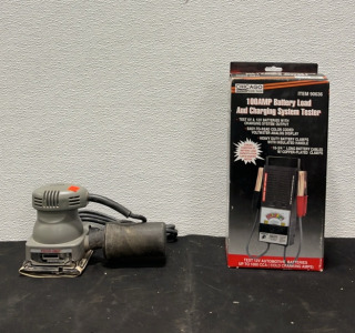 (1) Porter&bull;Cable Sanding Tool (1) Chicago Electric Power Tools 100AMP Battery Load & Charging System Tester