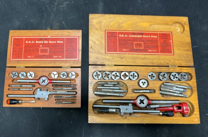(1) No. B-7 O.K. Jr. Round Doe Screw Playe (1) No. 3100 O.K. Jr. Automobile Screw Plate