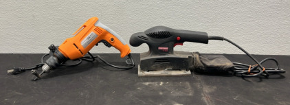 (1) Chicago 1/2&rdquo; Hammer Drill (1) Craftsman 1.5 Amp Sander