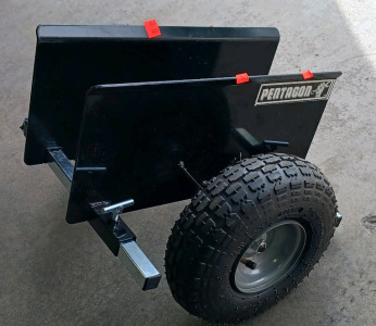 (1) Pentagon Panel Pusher Dolly - Heavy-Duty Tires