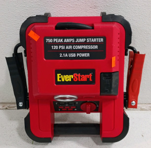 (1) EverStart Jump Starter & Air Compressor - 750 Peak Amps & 120 PSI - JUS750CE