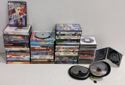 (100+) Massive Lot - DVDs & Music CDs