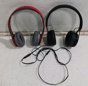 (2) Beats by Dr. Dre Headphones - Includes Red (PRODUCT)RED Special Edition w/ Soft Case