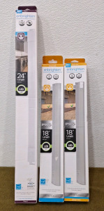 (3) Enbrighten LED Under Cabinet Lights (1) 24" Plug In & (2) 18" Hardwired