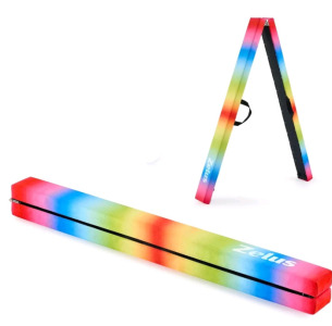 (1) ZELUS 8' Folding Gymnastics Balance Beam, Floor Balance Beam W/Carry Handles Anti-Slip Base for Kids, Beginners & Professional Gymnasts<br/>