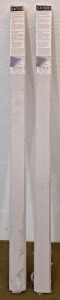 (2) Satori Engineered Stone Thresholds, 2" x 36" x 0.59", Double Beveled, Cloud Grey