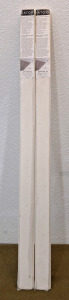 (2) Satori Engineered Stone Thresholds, 2" x 36" x 0.59", Double Beveled, Ivory Linen