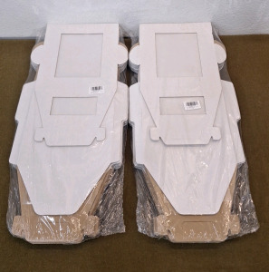 (2) 6-Pack Sets Of Tall Cake Boxes, 10" X 10" X 12"