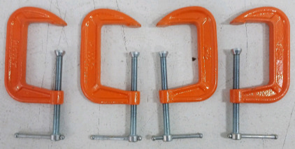 (4) Sturdy Hold - Pony C-Clamps 3"