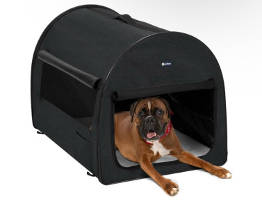 Brand New - Veehoo XXL Collapsible Soft-Side Dog Crate - Beige Coffee