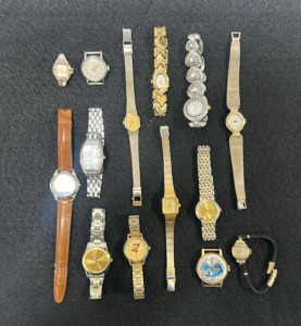 (11) Collection of Various Wristwatches and (3) Watch Faces (More Info in Photos)