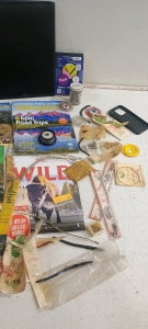 (1) Assorted Fishing & Outdoor Gear Lot - Hooks Lures Maps & More