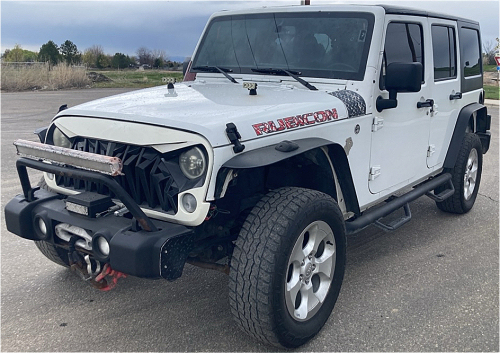 2018 JEEP WRANGLER - 4X4 - AFTERMARKET GRILL W/ LIGHT PODS!