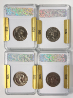 (3) Proof Quarters: 1965, 1968, 1974 Plus (1) 1965 Uncirculated Quarter - 6