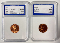 (6) Graded Collectible Pennies - 2
