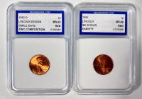 (6) Graded Collectible Pennies - 4