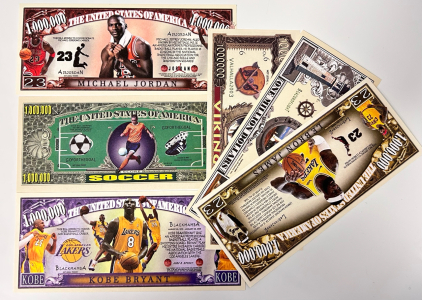 (6) Collector Sports Memoribilia Bills